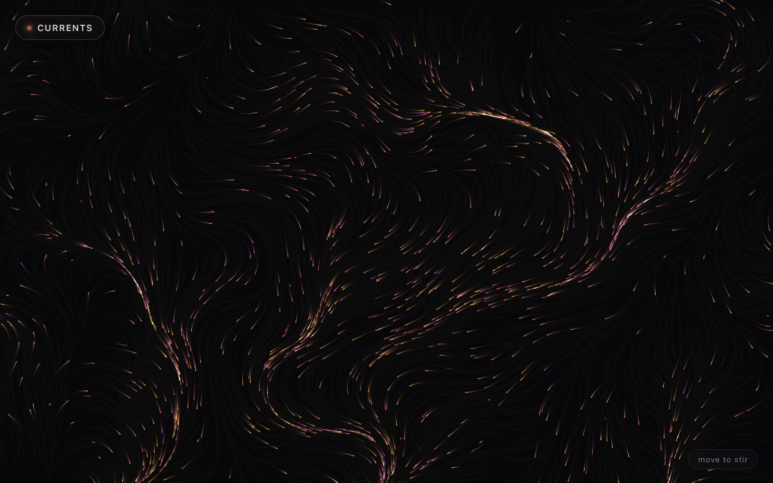 Currents — a flow field